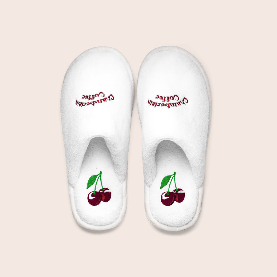 black cherry slippers