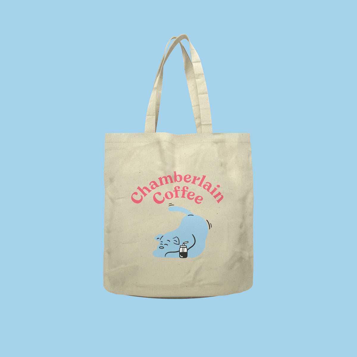 chamberlain coffee social dog tote bag